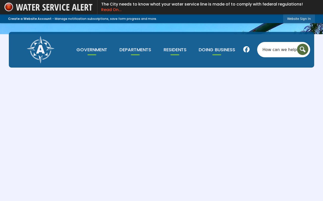 Ashland criminal records municipal government information page