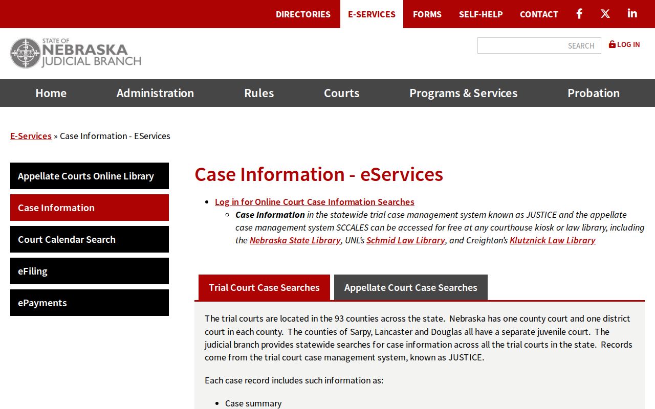 Saunders County criminal court record search prices