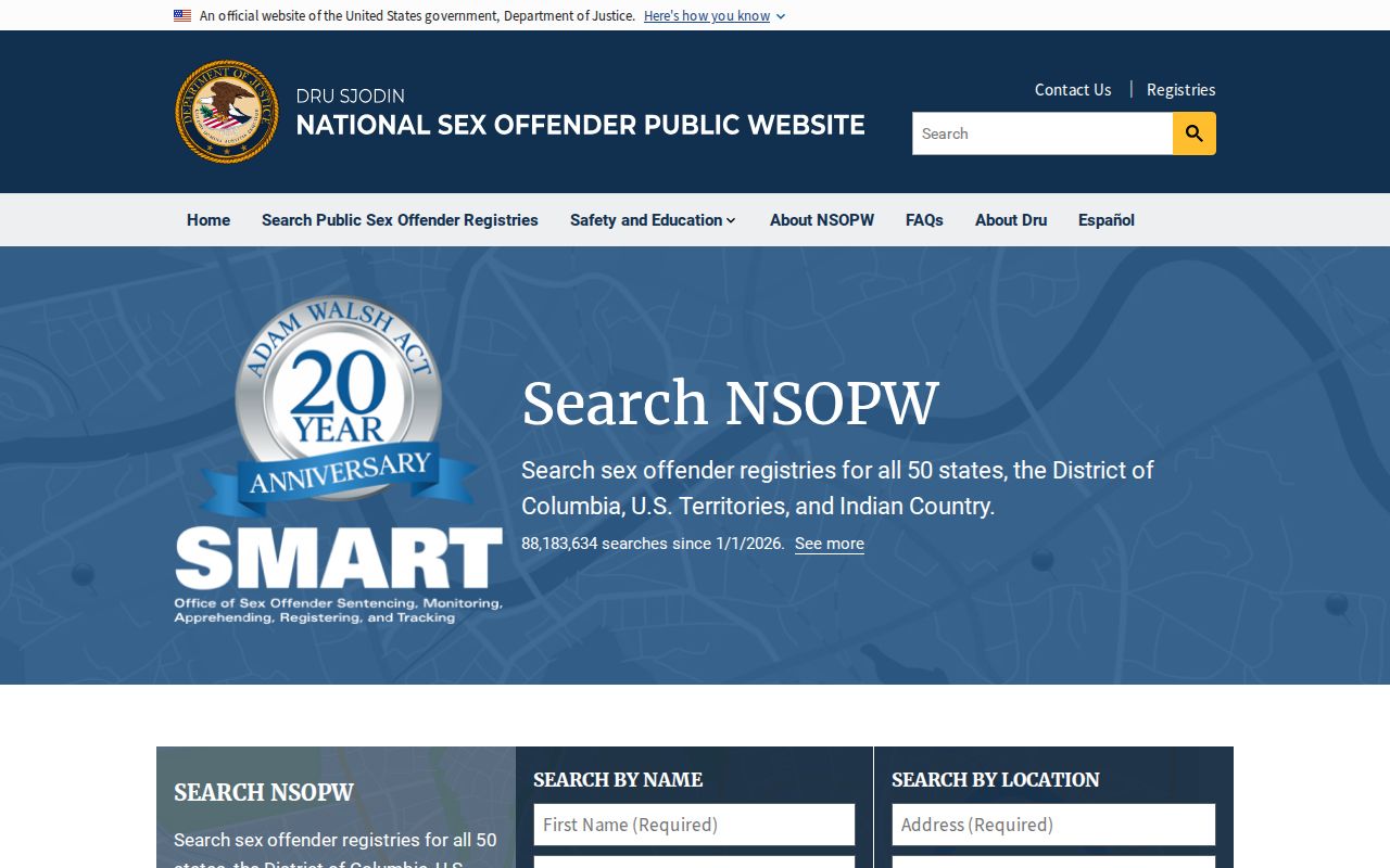 National registry search supplement for Saunders County sex offender checks