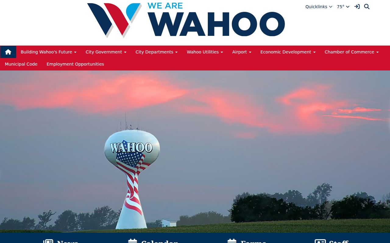 Wahoo criminal records municipal government information page